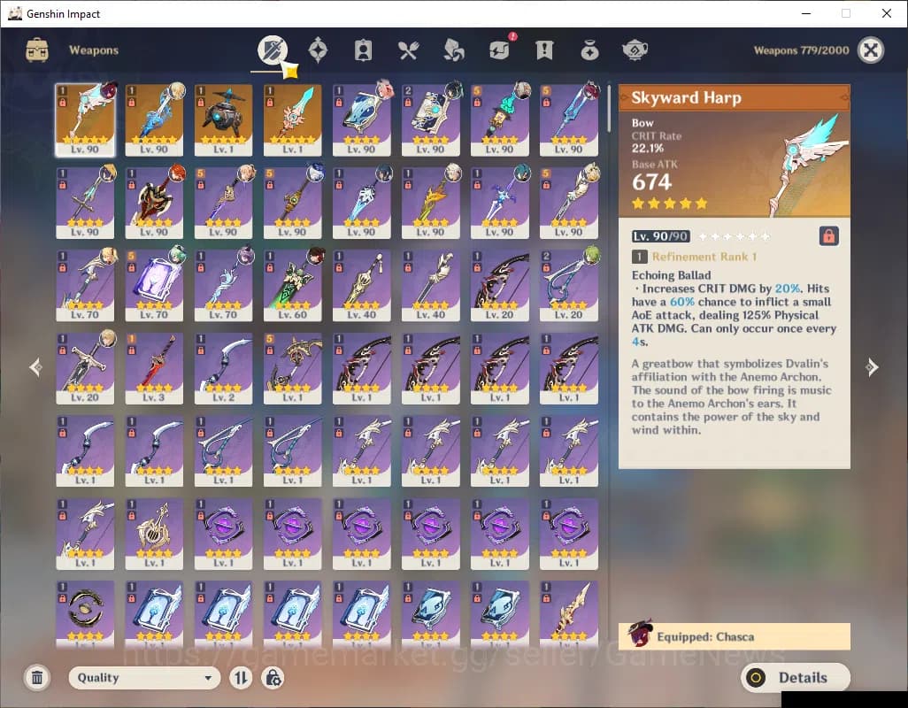 Genshin Impact Accounts ASIA|AR57|PremTeam Mavuika|11Limited+4(*5Weapon)|V image 6