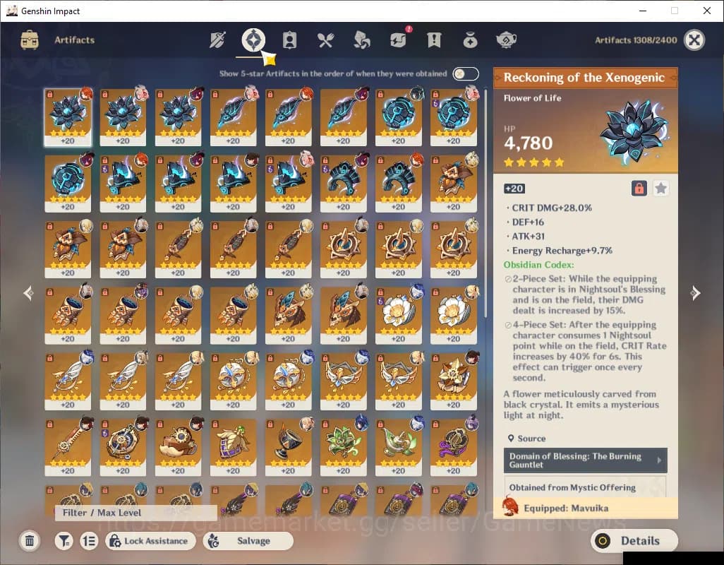 Genshin Impact Accounts ASIA|AR57|PremTeam Mavuika|11Limited+4(*5Weapon)|V image 7