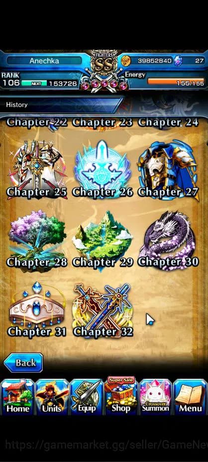 Grand Summoners Accounts Global|Rank 106|21 Ascend|[Inumuta,Touma,Emiya,Mik image 15