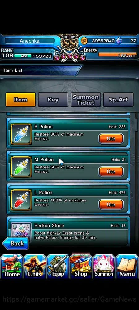 Grand Summoners Accounts Global|Rank 106|21 Ascend|[Inumuta,Touma,Emiya,Mik image 2