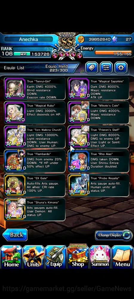 Grand Summoners Accounts Global|Rank 106|21 Ascend|[Inumuta,Touma,Emiya,Mik image 6