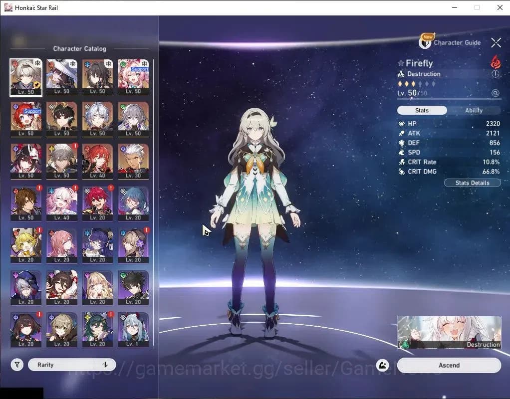Honkai Star Rail Accounts Asia|TL 40|9 Limited|Phainon+Sign,Firefly,The Dahl image 4