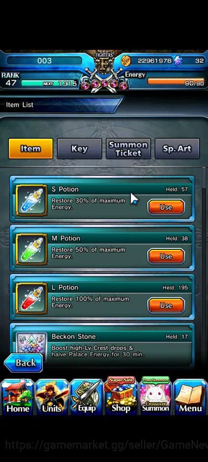 Grand Summoners Accounts Global|Rank 47|Fresh Story|30 RGB|11 Ascend|Roy,To image 2