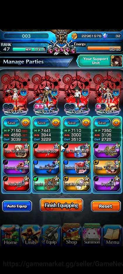 Grand Summoners Accounts Global|Rank 47|Fresh Story|30 RGB|11 Ascend|Roy,To image 3