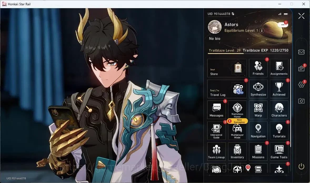 Honkai Star Rail Accounts TW,HK,MO | TL29 |Dan Heng PT Lv40|Sparkle Lv40|Yao image 1