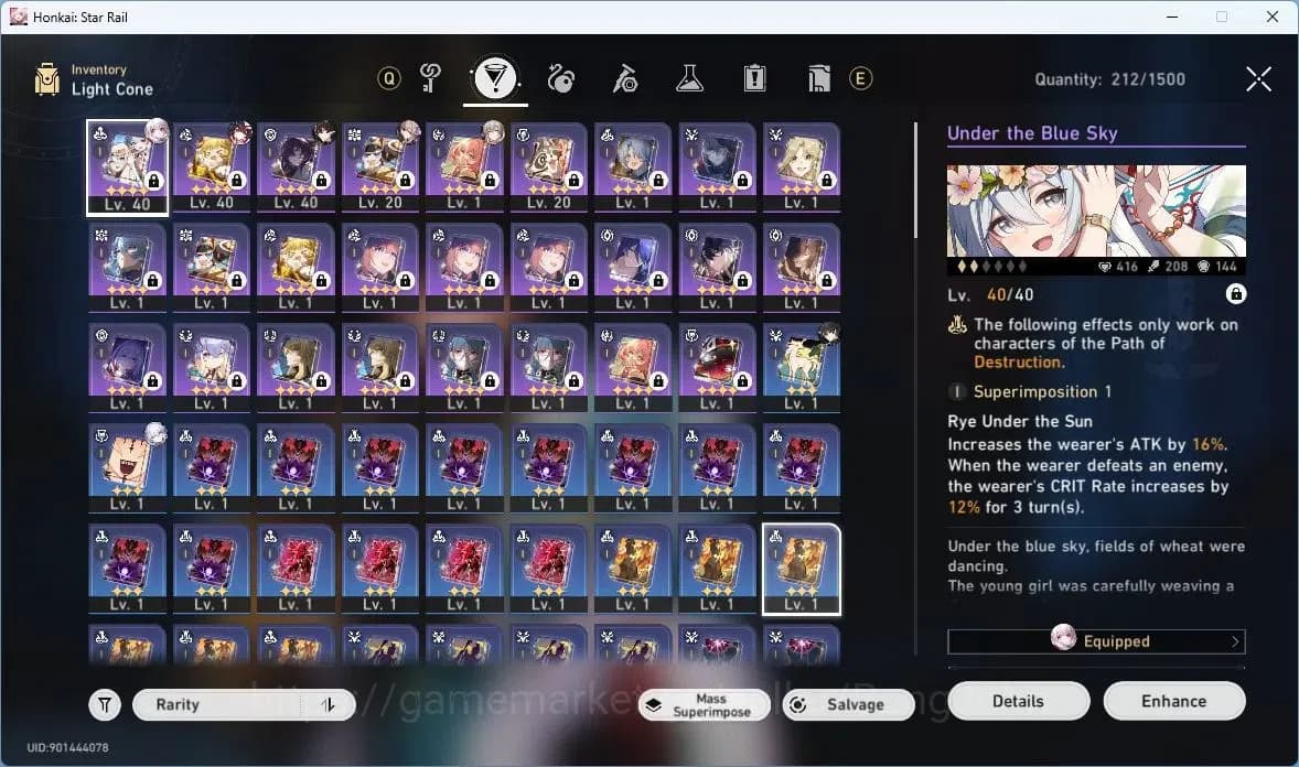 Honkai Star Rail Accounts TW,HK,MO | TL29 |Dan Heng PT Lv40|Sparkle Lv40|Yao image 12