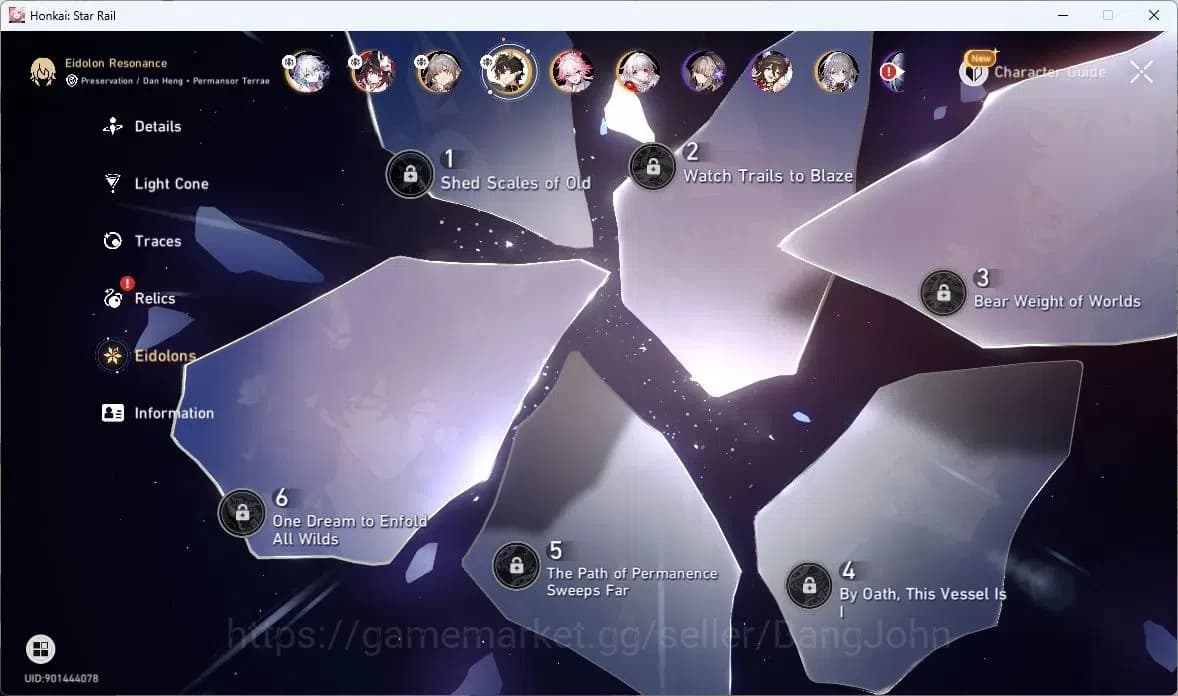 Honkai Star Rail Accounts TW,HK,MO | TL29 |Dan Heng PT Lv40|Sparkle Lv40|Yao image 8