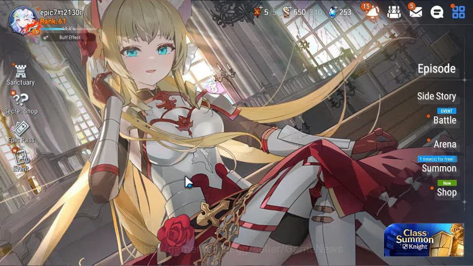 Epic Seven Accounts Global Verif|18 ML (A Tywin,C Lilias,F Cecilia,SP image 1