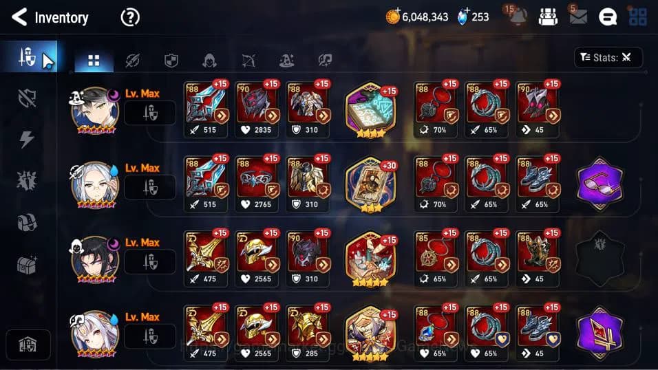 Epic Seven Accounts Global Verif|18 ML (A Tywin,C Lilias,F Cecilia,SP image 14