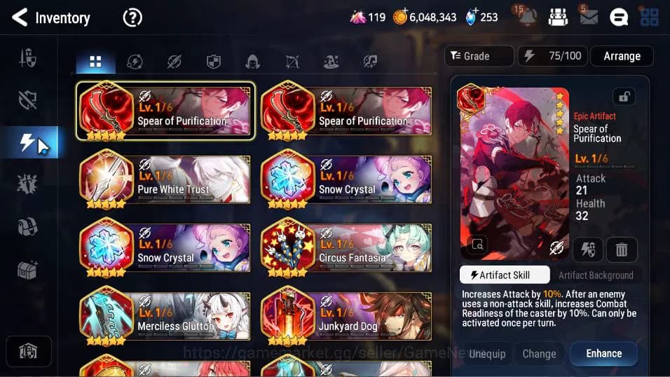 Epic Seven Accounts Global Verif|18 ML (A Tywin,C Lilias,F Cecilia,SP image 16