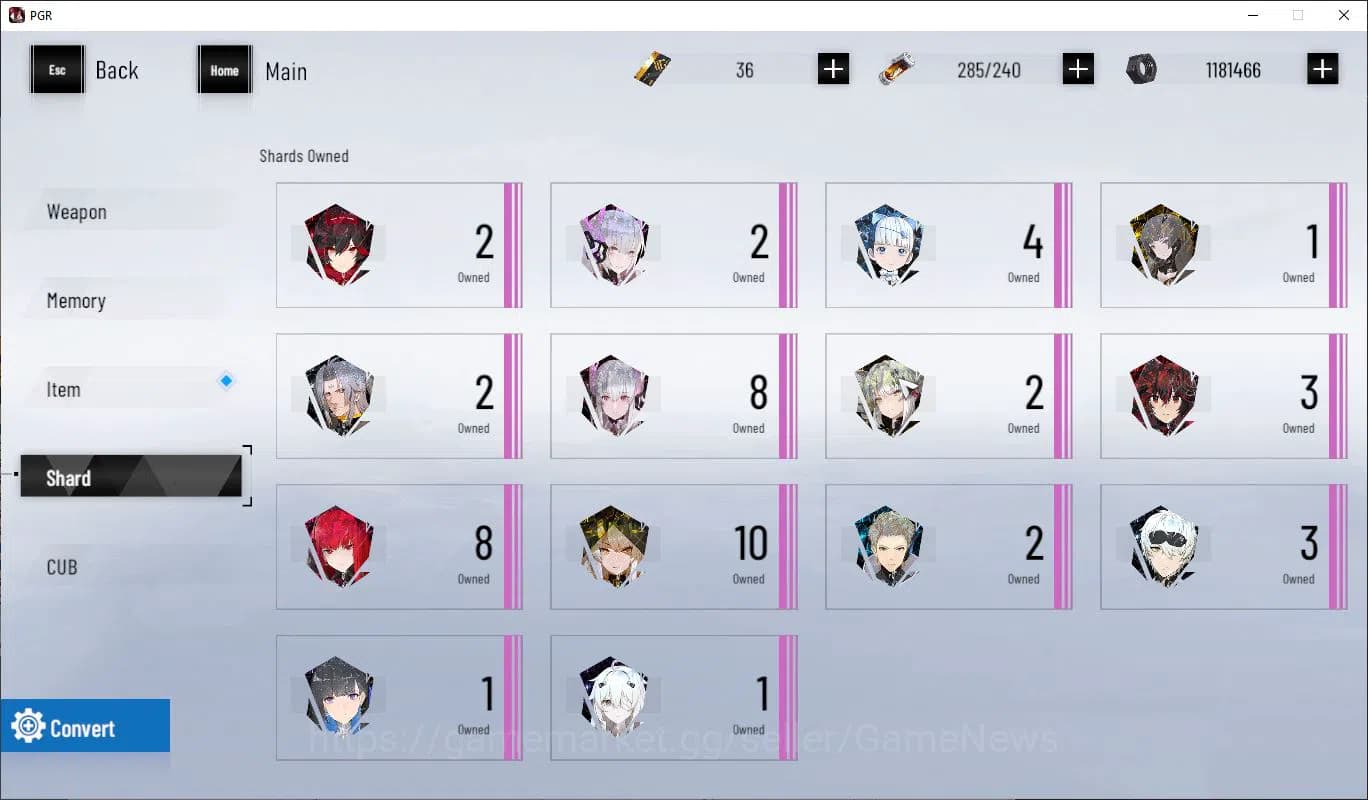 Punishing: Gray Raven Accounts ASIA | Midgame Plume SS+Sign, Rozen SS, S Member ( image 12