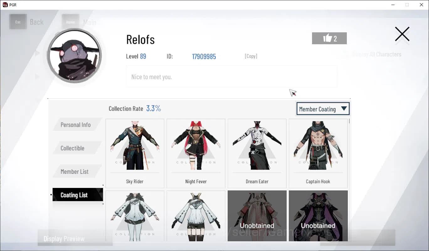 Punishing: Gray Raven Accounts ASIA | Midgame Plume SS+Sign, Rozen SS, S Member ( image 2