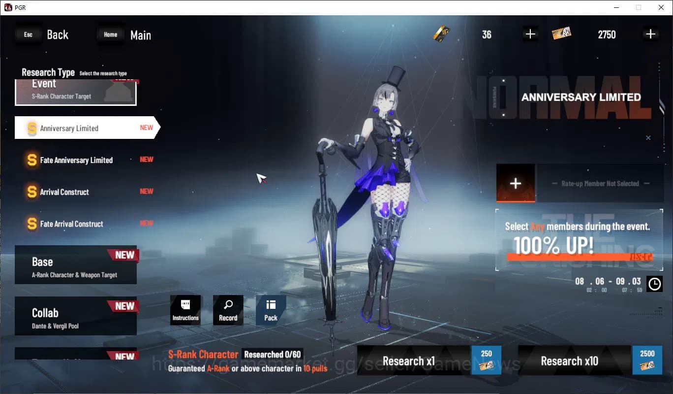 Punishing: Gray Raven Accounts ASIA | Midgame Plume SS+Sign, Rozen SS, S Member ( image 7