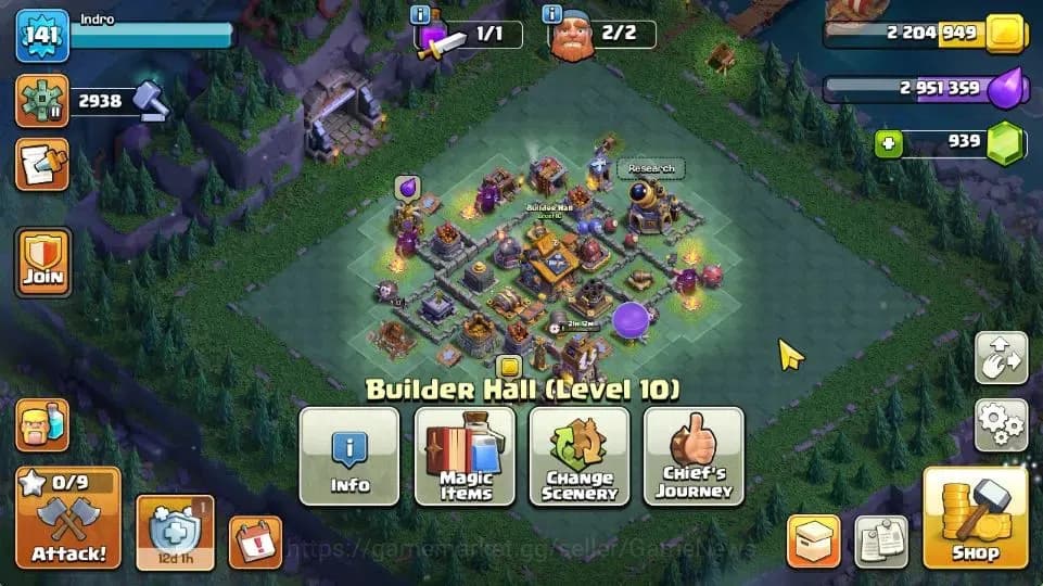 Clash of Clans Accounts TH 16-BH 10|LV 141|Limited Skin|HH 9|BK 64,AQ 70,G image 6
