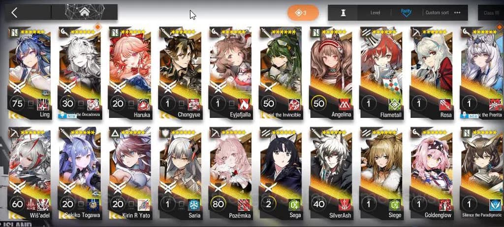 Arknights Accounts Lv 55|157 OP + 7 Skin| 7 Limited |Wis'adel,Sakiko image 1