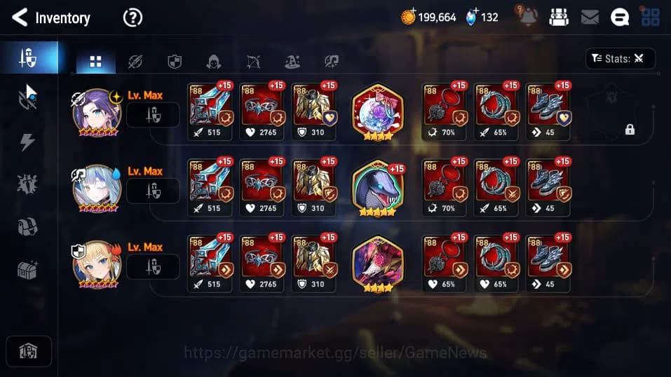 Epic Seven Accounts GLOBAL UNVERIF|New Era|5 ML(BArunka,DB Senya,SP Po image 10