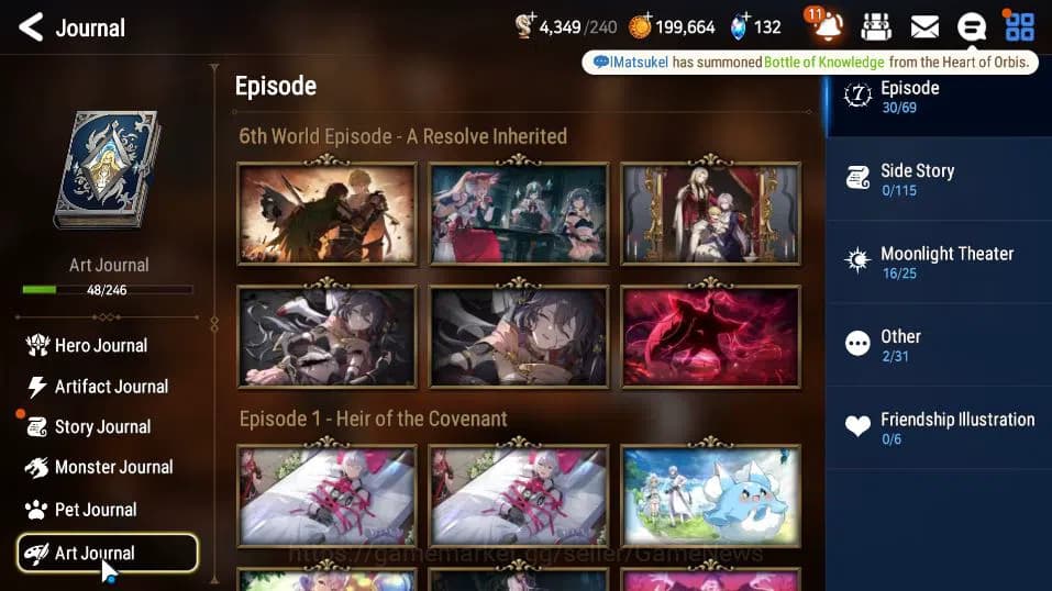 Epic Seven Accounts GLOBAL UNVERIF|New Era|5 ML(BArunka,DB Senya,SP Po image 16