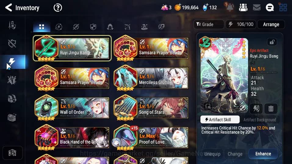 Epic Seven Accounts GLOBAL UNVERIF|New Era|5 ML(BArunka,DB Senya,SP Po image 8