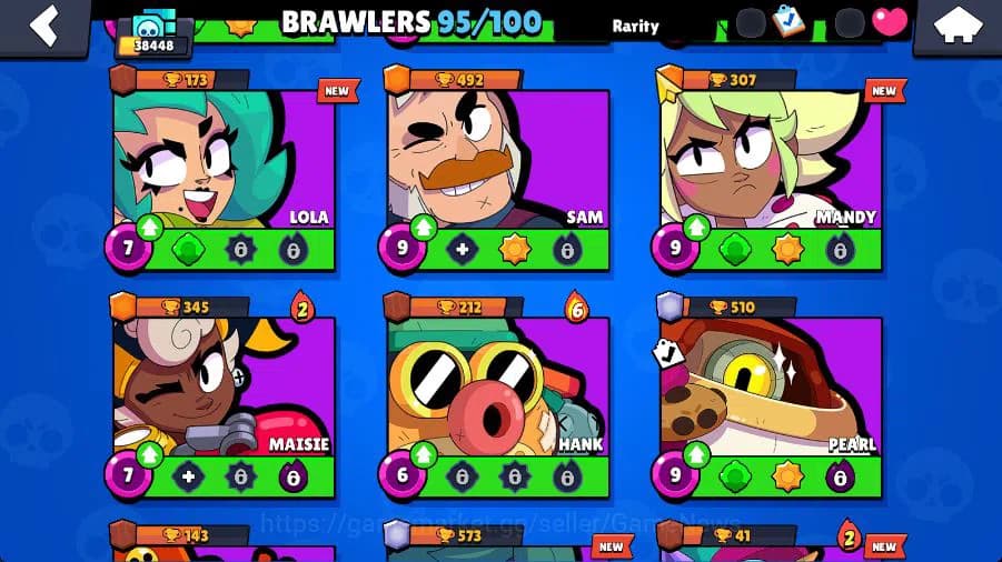 Brawl Stars Accounts 38448 Trophy|95 Brawlers 18 MAX Level|4 Hypercharg image 9