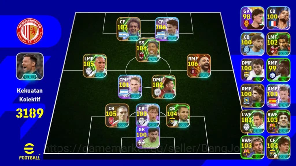 eFootball Accounts Android|Pw 3189|Avarez show,Salah big,carlos epic, image 1