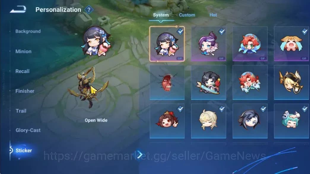 Honor of Kings Accounts Hero71 Skin48|KIC(Luna),Lady Sun(Lady Sun),Shi(LOM image 11