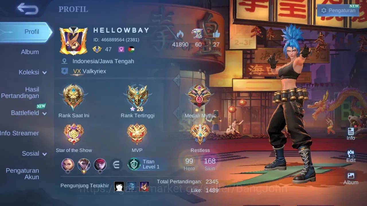 Mobile Legends: Bang Bang Accounts GLOBAL Hero 99 Skin 168 | Luckybox Gatot | Dtamer image 16