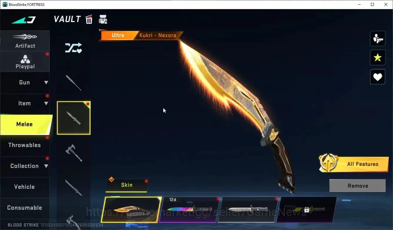 Blood Strike Accounts ASIA|MELE Kukri+Collab 7DS[M700-Elizabeth,AK47,Kar image 5