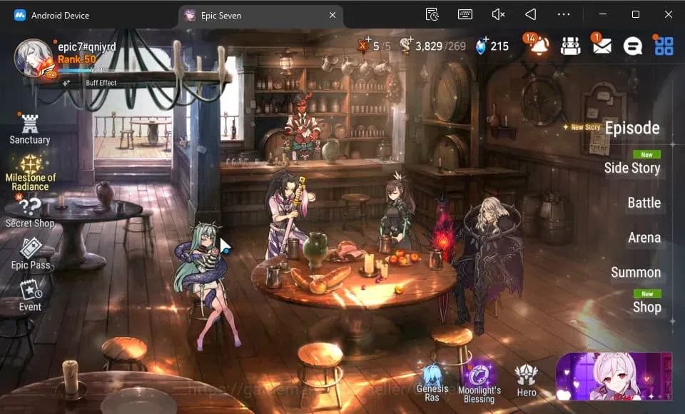 Epic Seven Accounts GLOBAL Unverif|New Era|6 ML(DB Senya,SE Celine,Str image 1