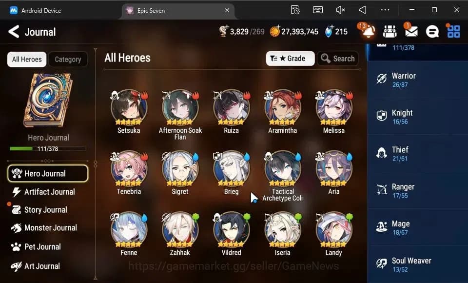Epic Seven Accounts GLOBAL Unverif|New Era|6 ML(DB Senya,SE Celine,Str image 7