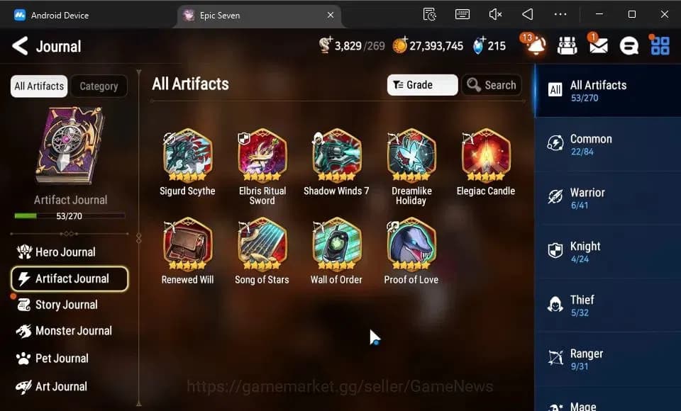 Epic Seven Accounts GLOBAL Unverif|New Era|6 ML(DB Senya,SE Celine,Str image 8