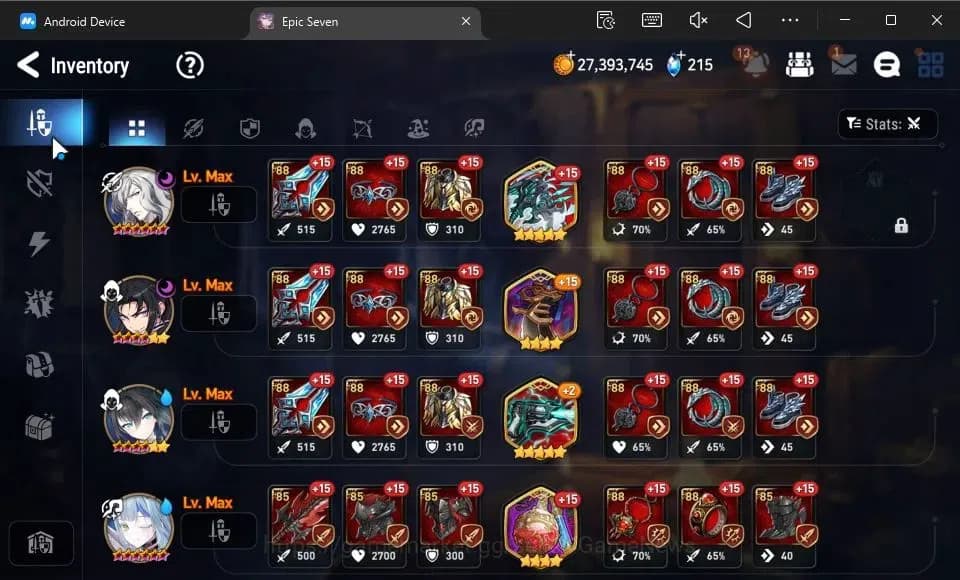 Epic Seven Accounts GLOBAL Unverif|New Era|6 ML(DB Senya,SE Celine,Str image 9