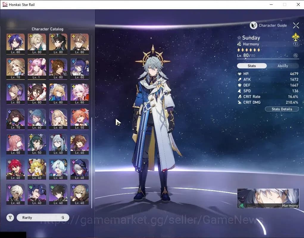 Honkai Star Rail Accounts Asia|TL 70|1,8K SJ|20 Limited|[The Herta,Sunday,Ev image 5