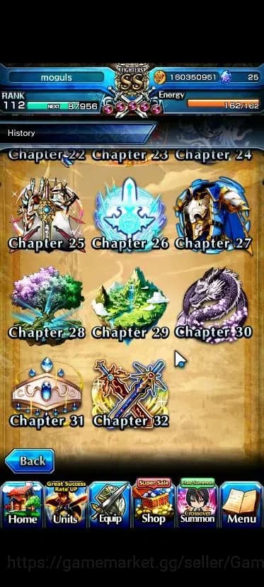 Grand Summoners Accounts Global|Rank 112|32 Ascend+12 TW|[Roy,Inumuta,Sayak image 11