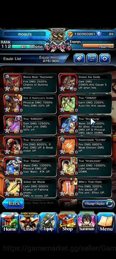 Grand Summoners Accounts Global|Rank 112|32 Ascend+12 TW|[Roy,Inumuta,Sayak image 12