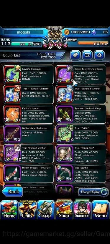 Grand Summoners Accounts Global|Rank 112|32 Ascend+12 TW|[Roy,Inumuta,Sayak image 14