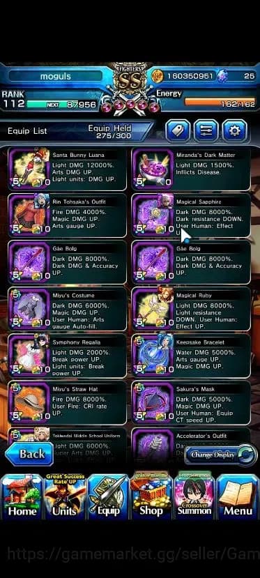 Grand Summoners Accounts Global|Rank 112|32 Ascend+12 TW|[Roy,Inumuta,Sayak image 15