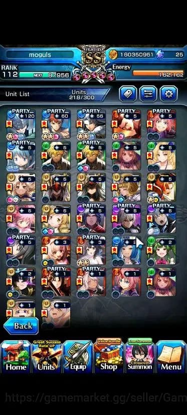 Grand Summoners Accounts Global|Rank 112|32 Ascend+12 TW|[Roy,Inumuta,Sayak image 4