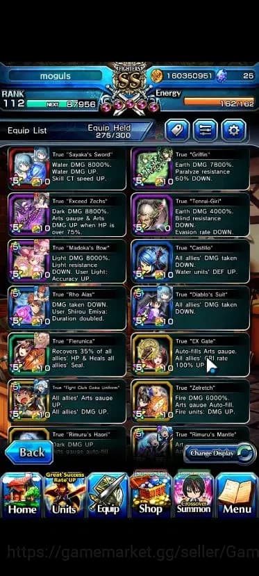 Grand Summoners Accounts Global|Rank 112|32 Ascend+12 TW|[Roy,Inumuta,Sayak image 7
