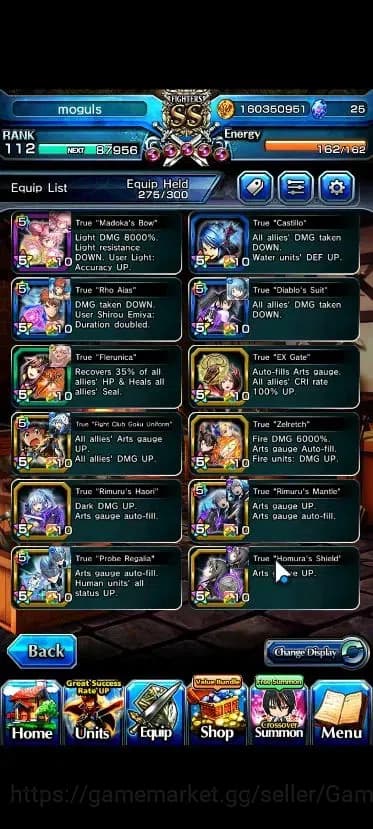 Grand Summoners Accounts Global|Rank 112|32 Ascend+12 TW|[Roy,Inumuta,Sayak image 8