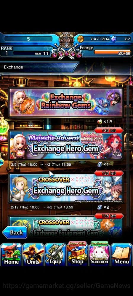 Grand Summoners Accounts Global|Rank 1|11 Ascend|InumutaTW,MadokaTW,Kirisam image 11