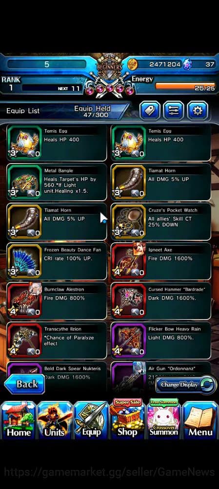 Grand Summoners Accounts Global|Rank 1|11 Ascend|InumutaTW,MadokaTW,Kirisam image 8