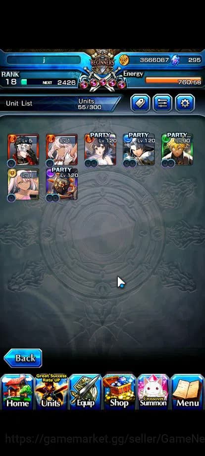 Grand Summoners Accounts Global|Rank 59|7 Ascend|ChloeTW,Roy,S Miyu,WH Fen, image 2