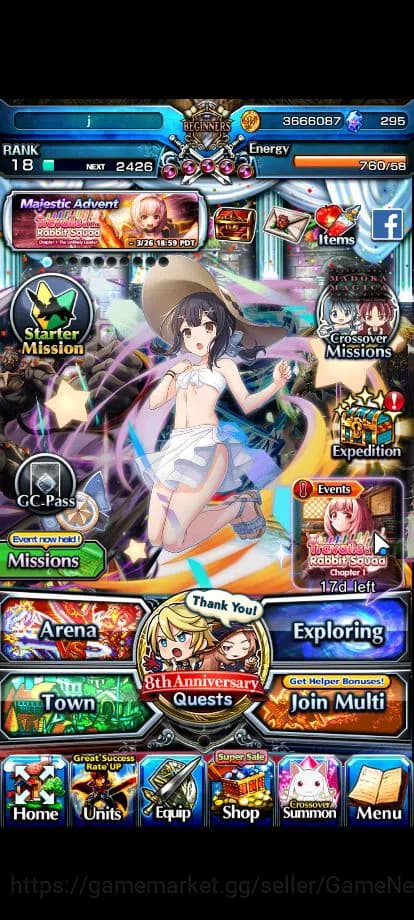 Grand Summoners Accounts Global|Rank 59|7 Ascend|ChloeTW,Roy,S Miyu,WH Fen, image 4