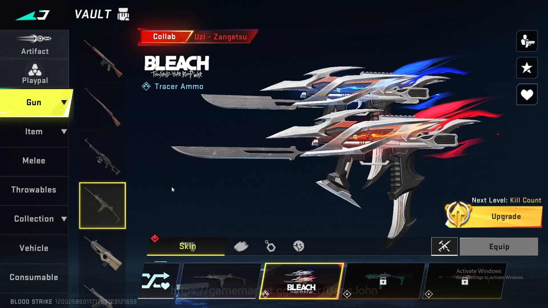 Blood Strike Accounts ASIA | 4 Eternal | Eternal M700 AOT | Eternal Uzi image 3