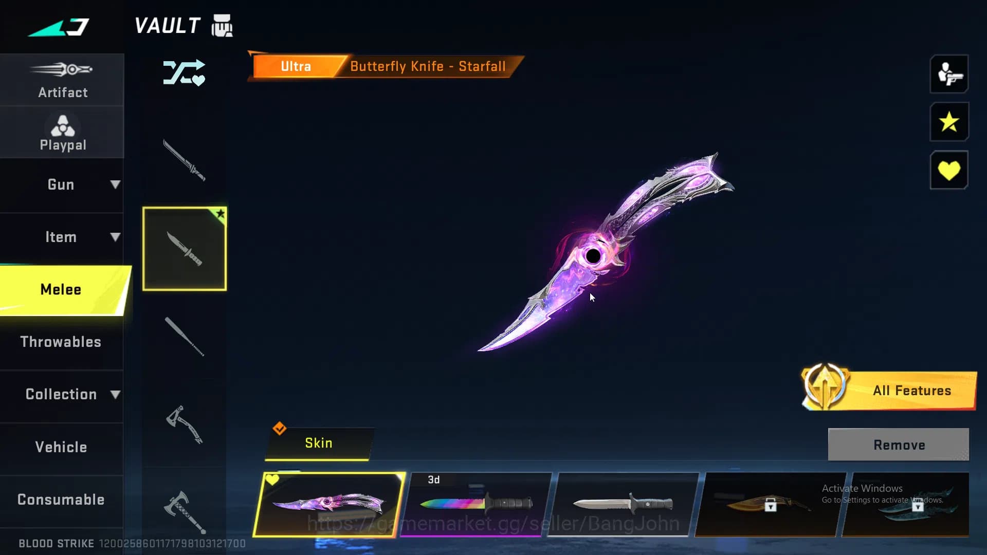 Blood Strike Accounts ASIA | 4 Eternal | Eternal M700 AOT | Eternal Uzi image 8