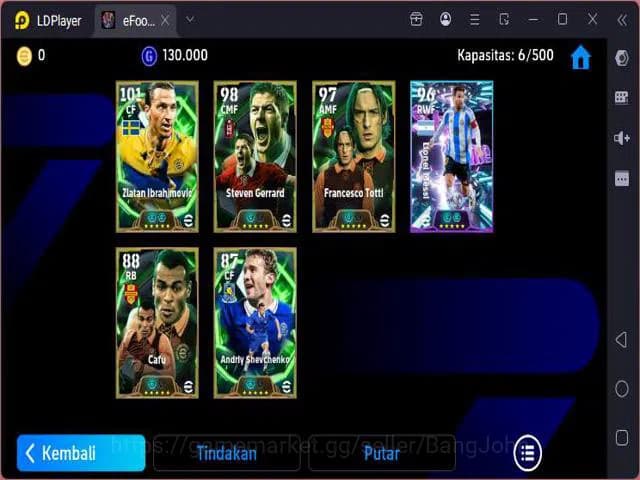 eFootball Accounts ANDROID|PW 2991|Ibrahimovic + Gerrard + Totti + Sh image 3