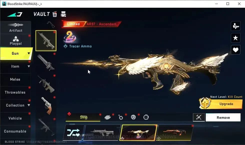 Blood Strike Accounts ASIA|ETERNAL Uzi-Scorpius Lv2|13 ULTRA|Collab 7DS[ image 12