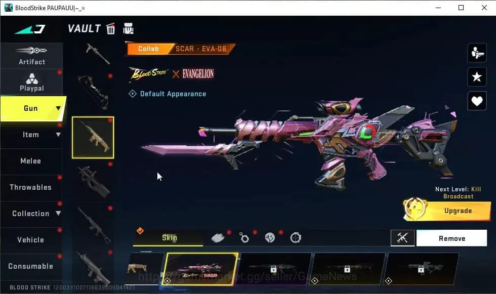Blood Strike Accounts ASIA|ETERNAL Uzi-Scorpius Lv2|13 ULTRA|Collab 7DS[ image 13