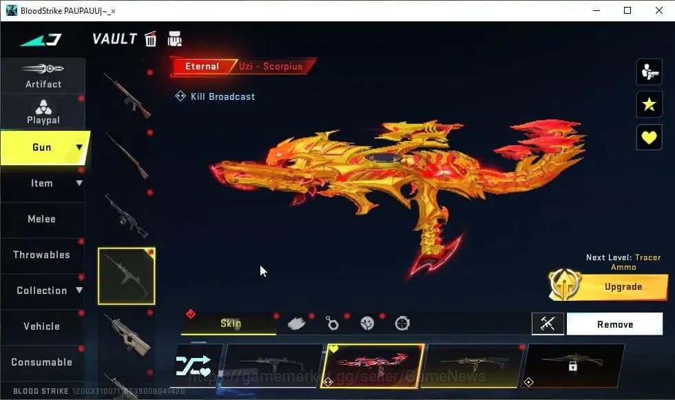 Blood Strike Accounts ASIA|ETERNAL Uzi-Scorpius Lv2|13 ULTRA|Collab 7DS[ image 6