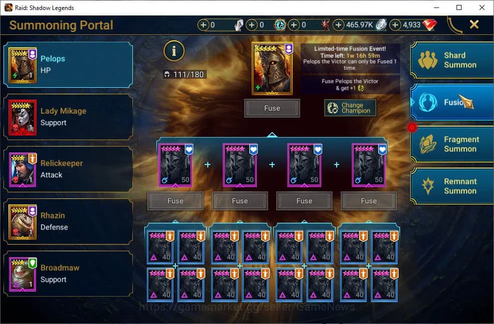 Raid: Shadow Legends Accounts Lv22 362K Power|4,9K Gems|1 Mythical (Toshiro)|17 image 18